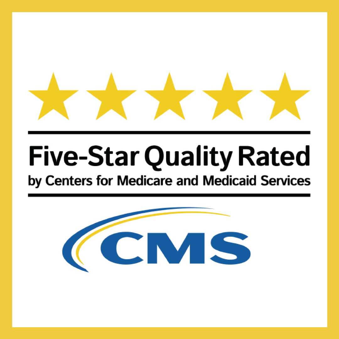 Best Healthcare Service Rating Close-up of Five Stars Drawing and